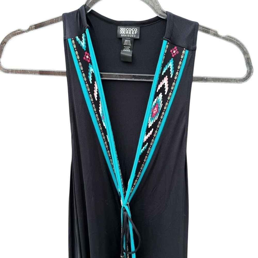 Coco Reef Black Asymmetrical Swim Coverup - Picture 3 of 10